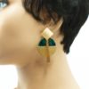 Boucles d'oreilles pendantes géométriques - Jungle – Image 3