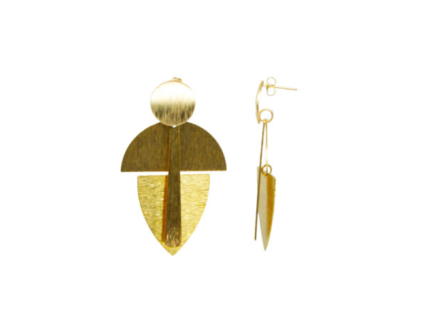 Boucles d'oreilles clous ronds -Pippah – Image 2