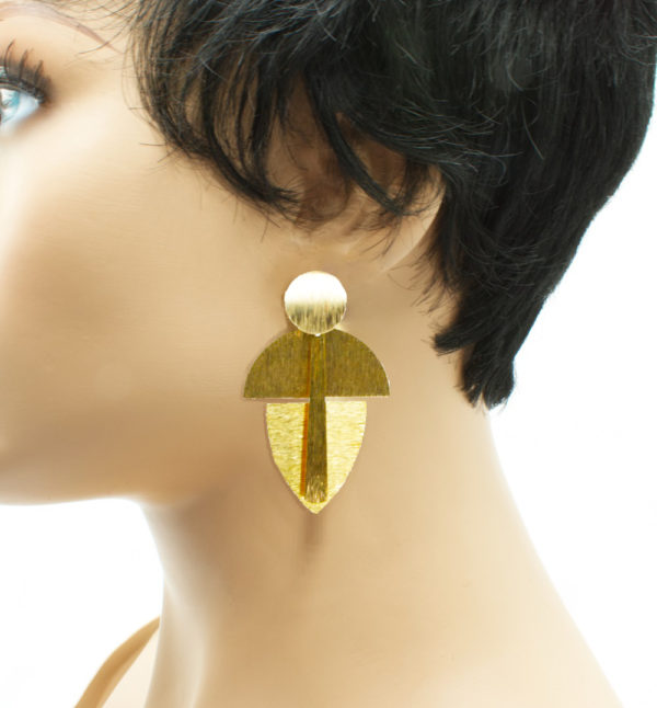 Boucles d'oreilles clous ronds -Pippah – Image 3