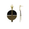 Boucles d'oreilles puces gouttes or- Jollyha – Image 2