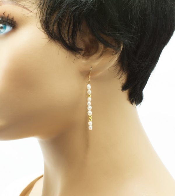 boucles d'oreilles goldfilled perles