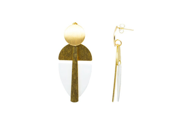 Boucles d'oreilles puces géométriques - Joyas – Image 2
