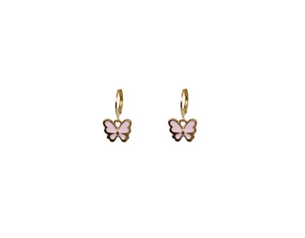 Créoles dorées acier papillon - Angelwings – Image 16