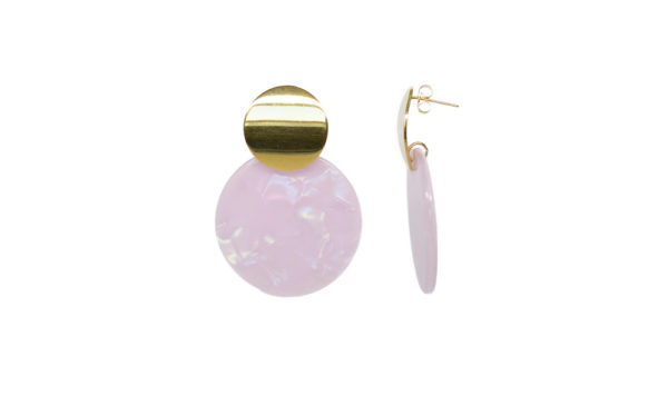 Boucles d'oreilles disque acétate - Silkmoon – Image 2