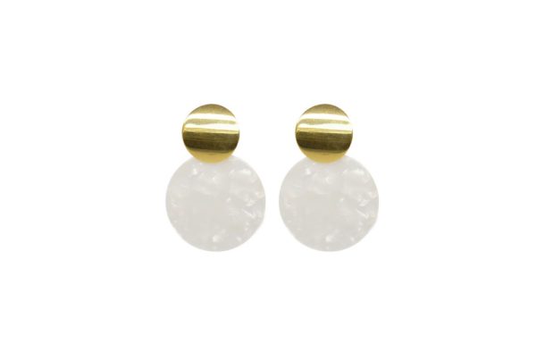 Boucles d'oreilles disque acétate - Silkmoon – Image 4