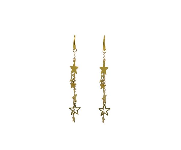 Boucles d'oreilles pendantes étoiles