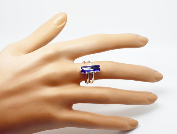 Bague rectangle Swarovski réglable- Princesse – Image 9