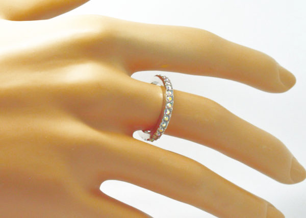 Bague demi jonc Swarovski - Eternity – Image 6