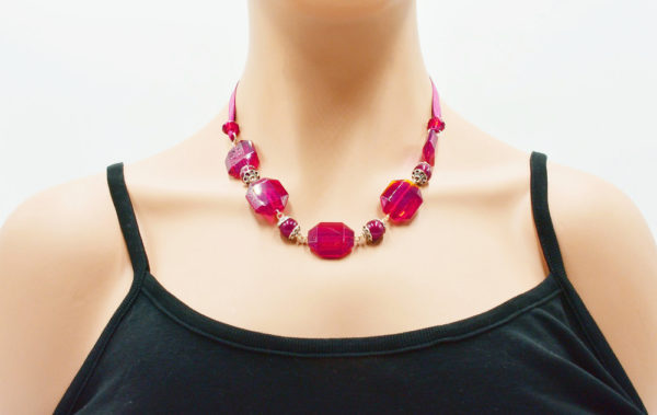 Parure collier boucles d'oreilles - SATIN – Image 6