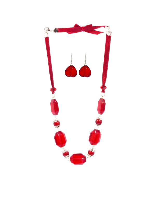 Parure collier boucles d'oreilles - SATIN – Image 5