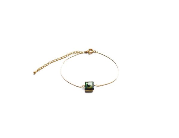 Bracelet doré nacre et abalone - Noély nacre et abalone – Image 3