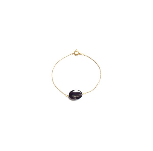 Bracelet doré pierre semi-précieuse - Noély semi précieuse – Image 3