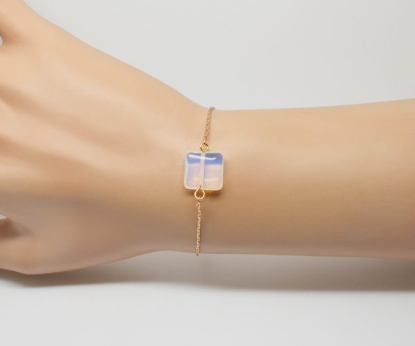 Bracelet doré pierre semi-précieuse - Noély semi précieuse – Image 6