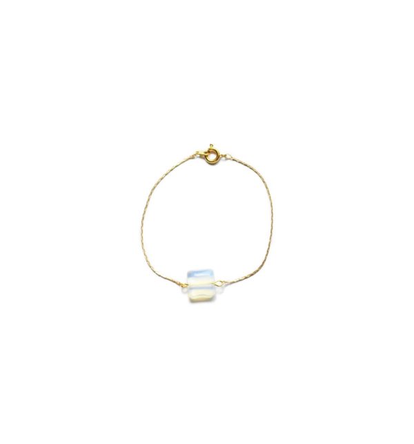 Bracelet doré pierre semi-précieuse - Noély semi précieuse – Image 5