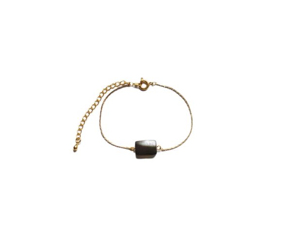 Bracelet laiton doré nacre - Noély nacre – Image 8