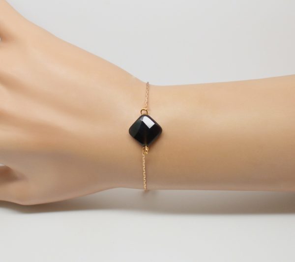 Bracelet doré pierre semi-précieuse - Noély semi précieuse – Image 10