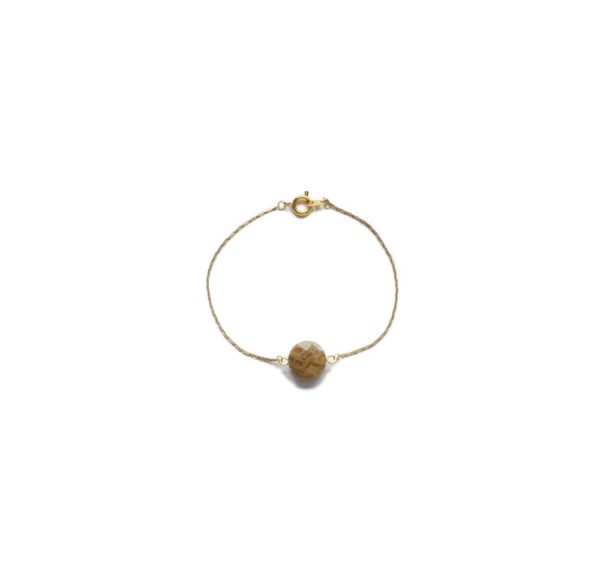Bracelet doré pierre semi-précieuse - Noély semi précieuse – Image 11