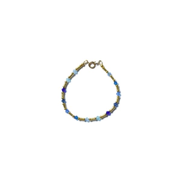 Bracelet doré perle Swarovski - Bamboo – Image 3