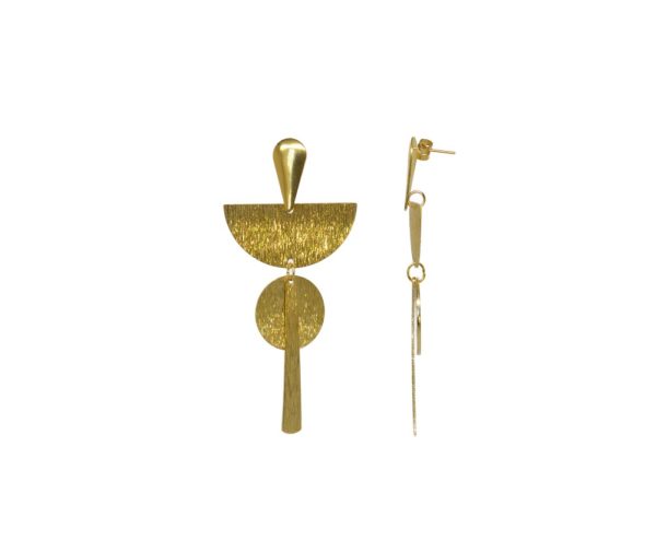 Boucles d'oreilles clous géométriques - Géomania – Image 2