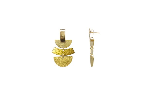 Boucles d'oreilles puces en acier - Géostyle – Image 2