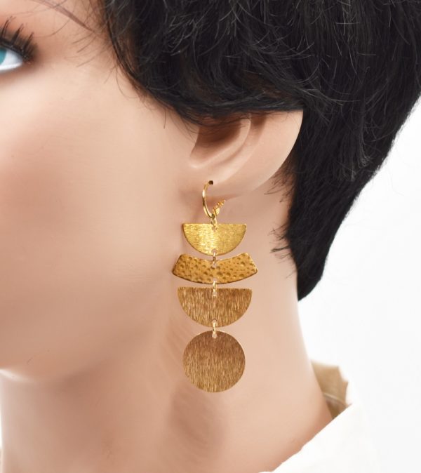 Boucles d'oreilles créoles en acier